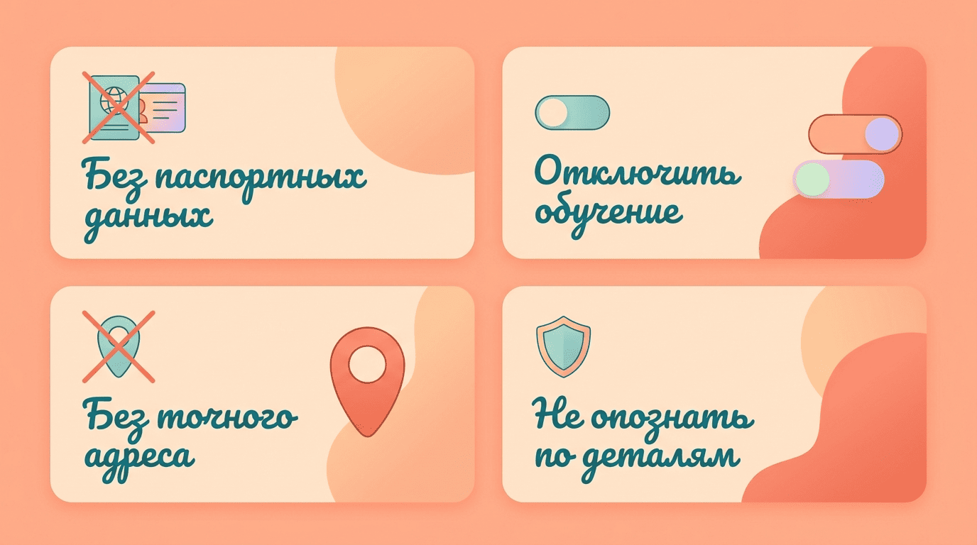 Чеклист безопасности данных при общении с ChatGPT