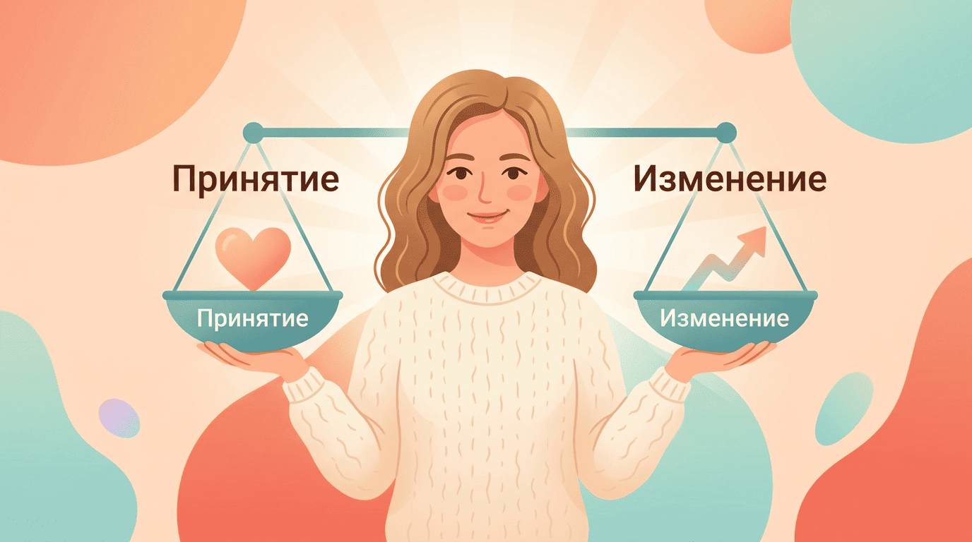Весы ДБТ: принятие и изменение уравновешены