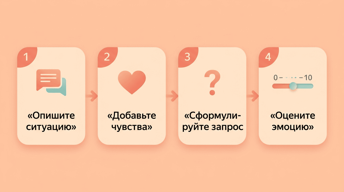 Четыре шага, как начать вести дневник эмоций с нейросетью