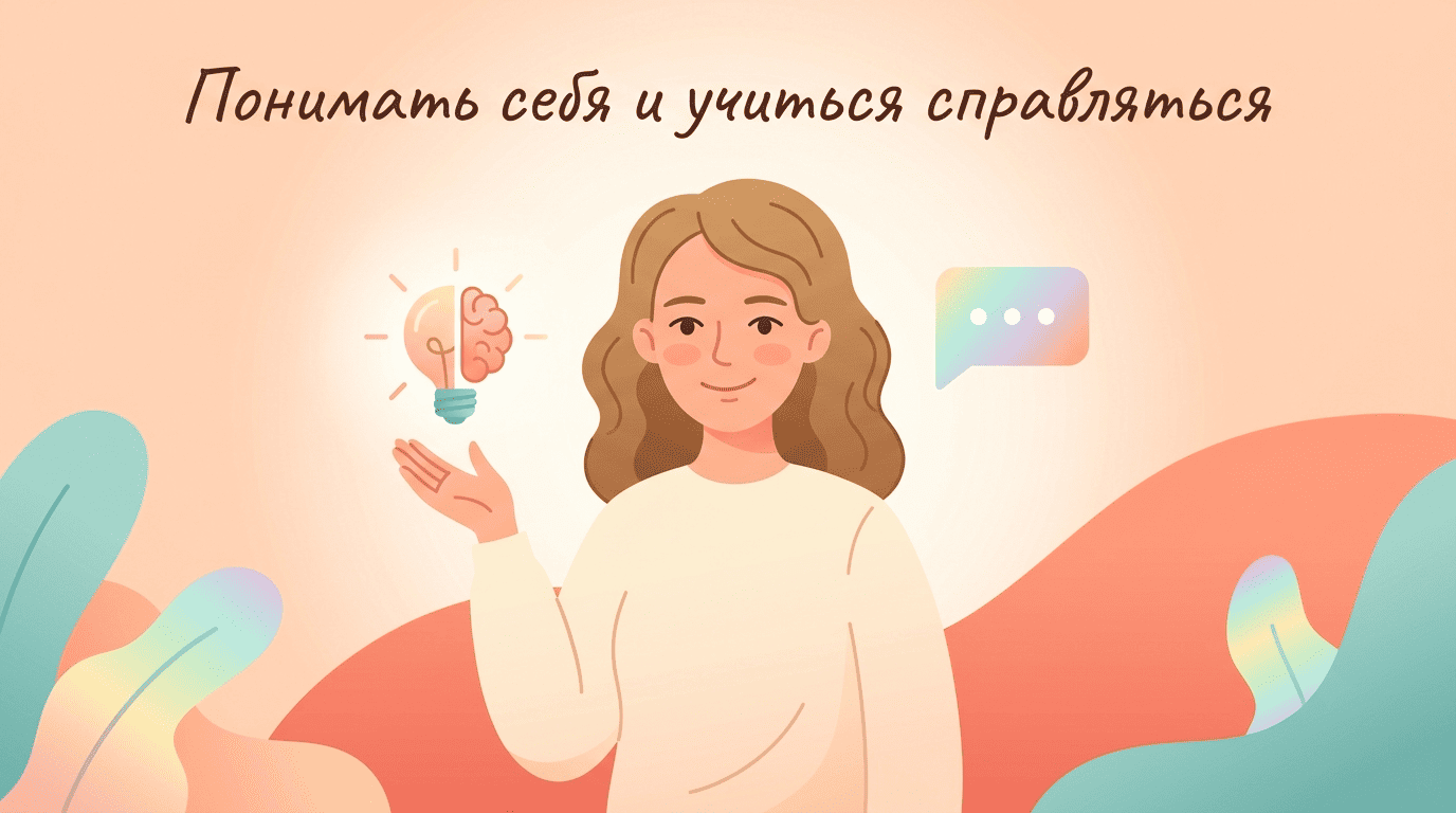 Мия объясняет и обучает копинг-навыкам — психообразование и практика вместе с ИИ-психологом