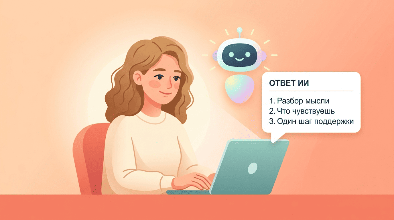 Структурированный промпт даёт фокусный ответ ИИ-психолога